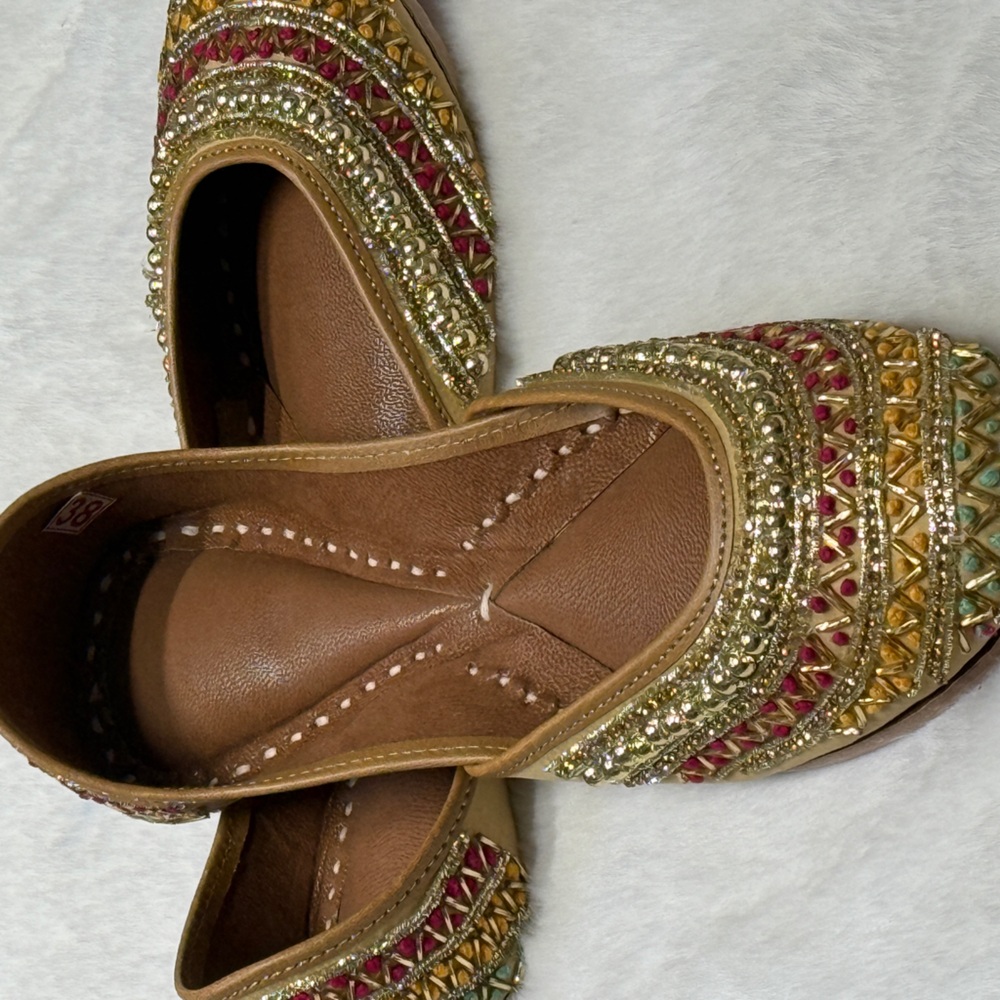 Elegant Multicolor Embellished Women's Shoes